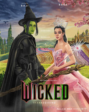 wicked movie poster inspired